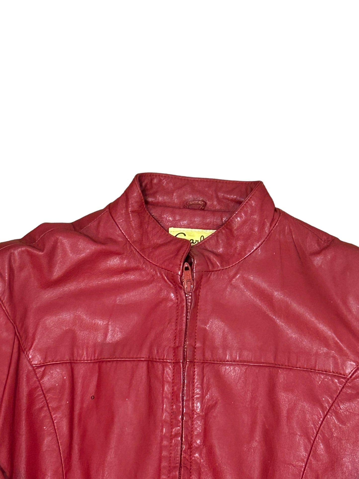 "carlo" Red Leather