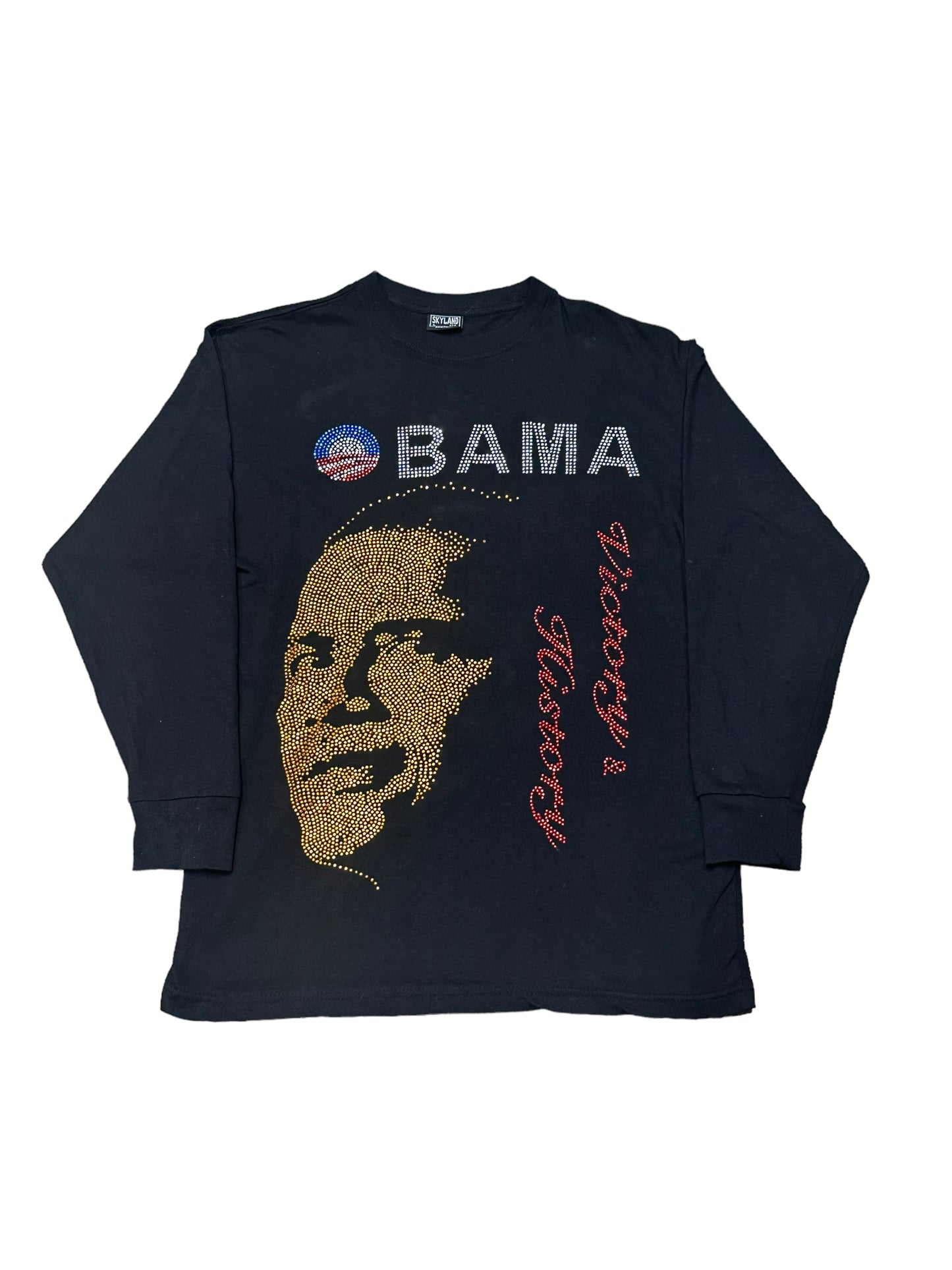 Vintage Barack Obama Rhinestone Longsleeve