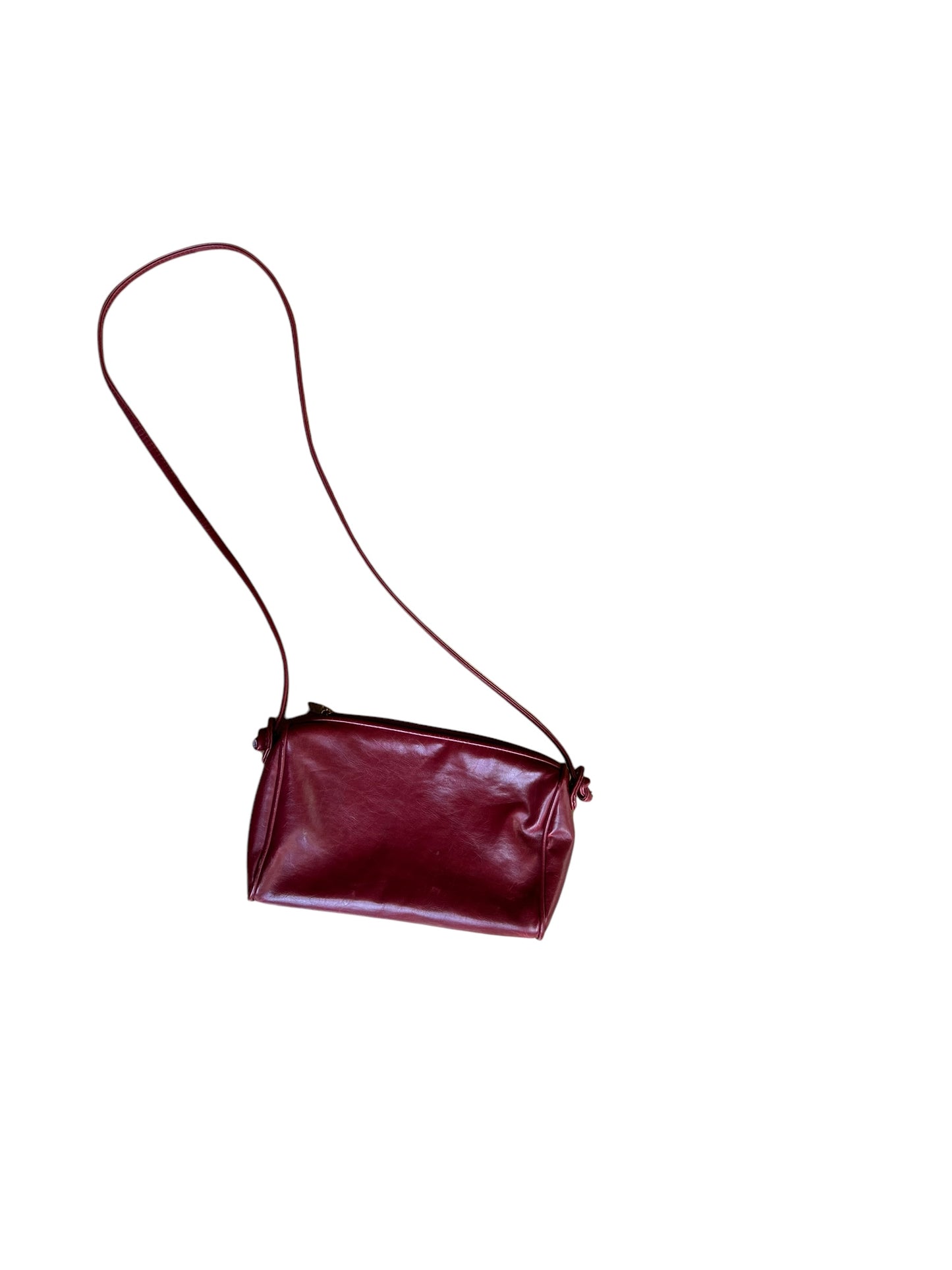 Red leather purse