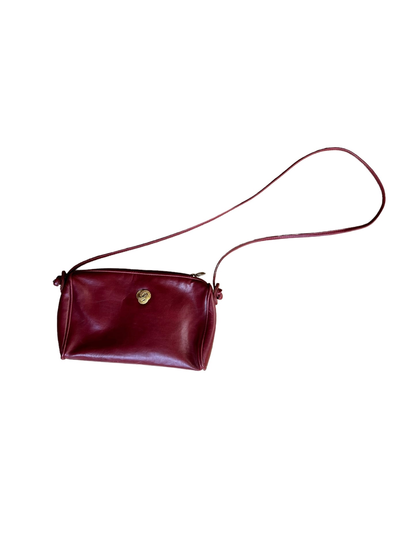 Red leather purse