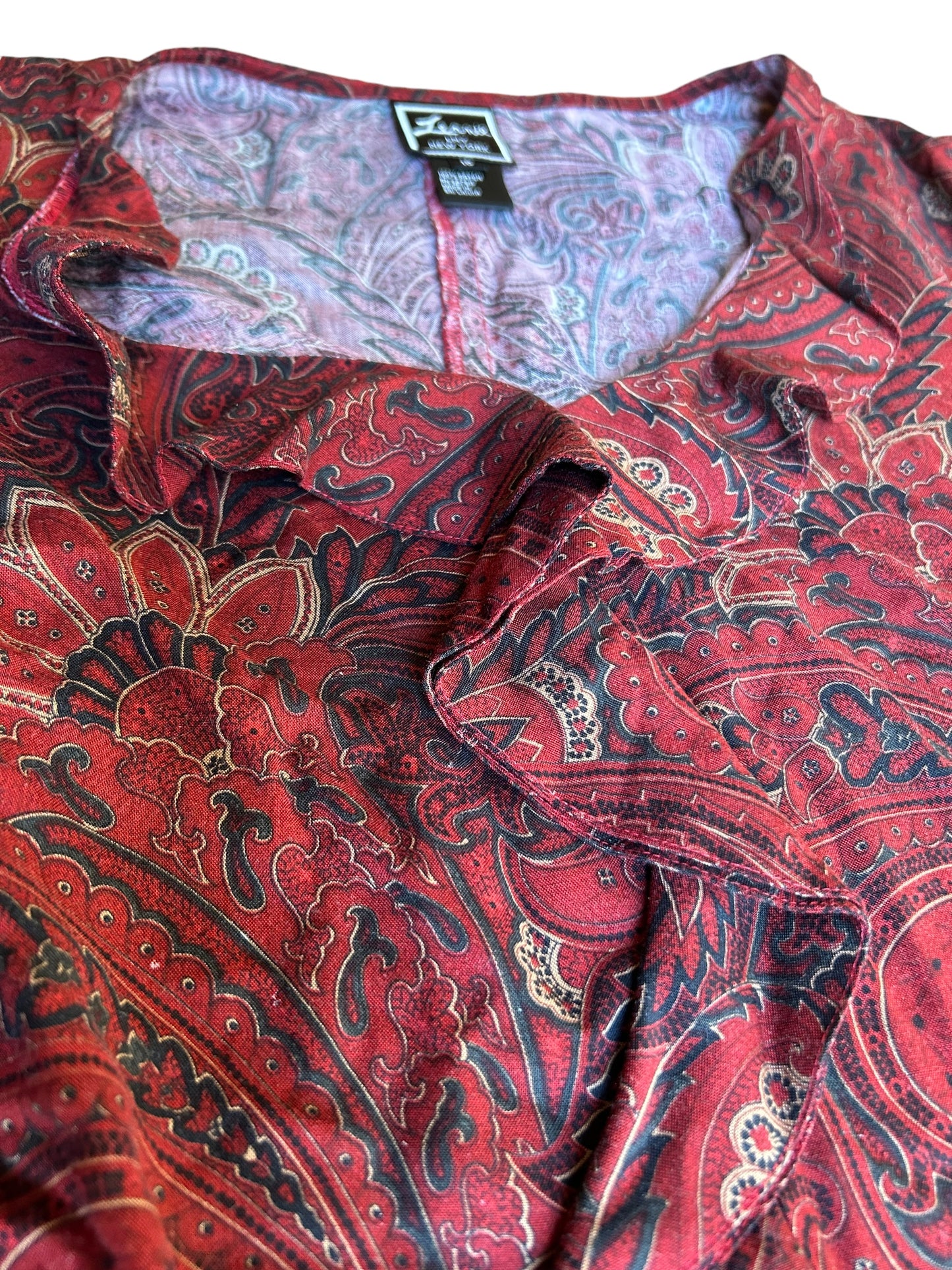 Red Floral Pattern Lemmie Shirt