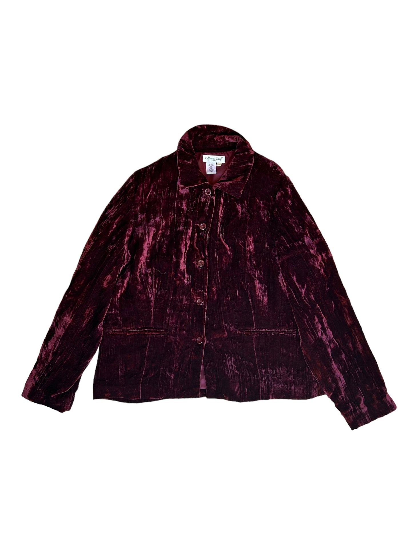 Velvet Button Up